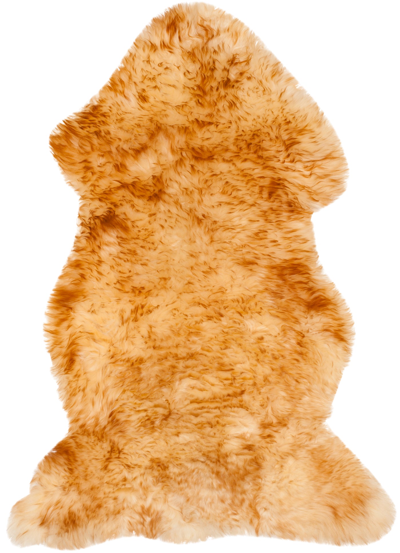 Safavieh Sheep Skin 121 Rug, SHS121 - CHAMPAGNE / COPPER BROWN