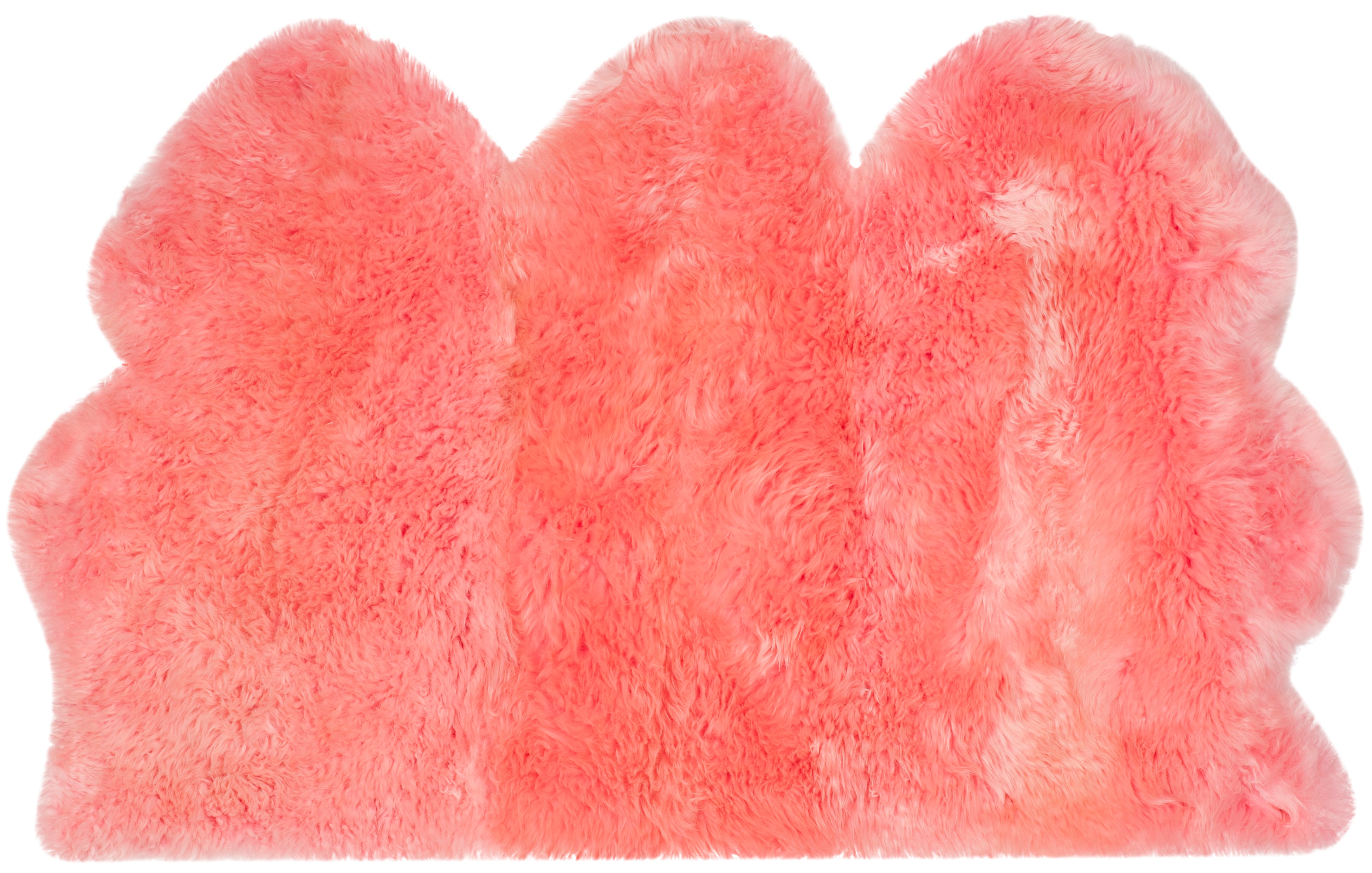 Safavieh Sheep Skin 121 Rug, SHS121 - SOLID PINK