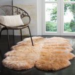 Safavieh Sheep Skin 121 Rug, SHS121 - NATURAL BEIGE