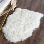 Safavieh Sheep Skin 211 Rug, SHS211 - NATURAL / WHITE