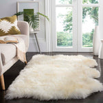 Safavieh Sheep Skin 211 Rug, SHS211 - NATURAL / WHITE