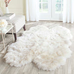 Safavieh Sheep Skin 211 Rug, SHS211 - NATURAL / WHITE