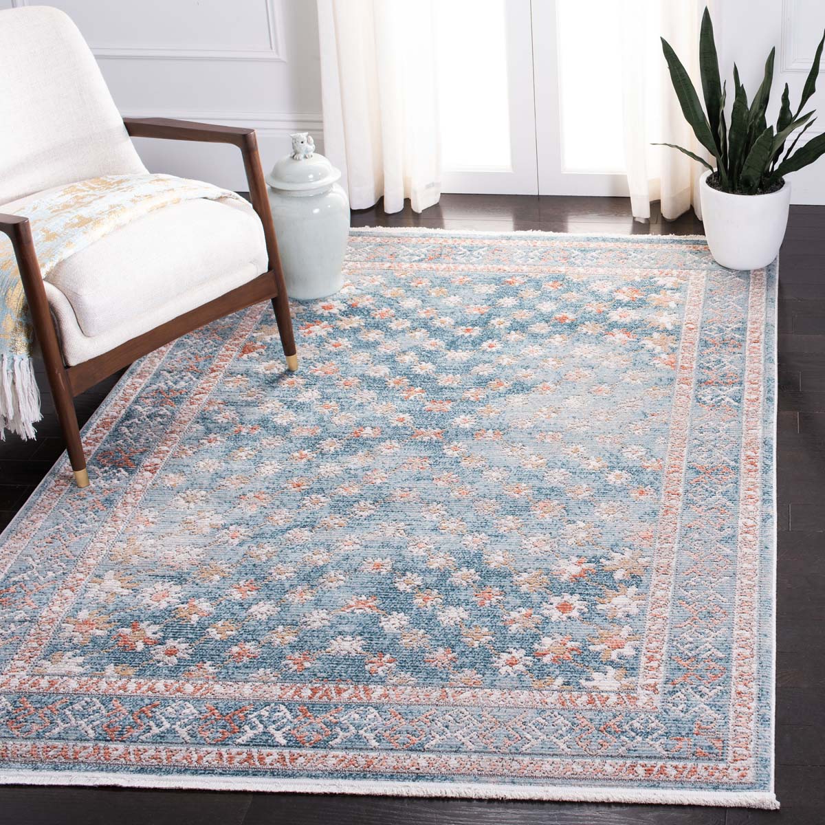 Safavieh Shivan 729 Rug, SHV729 - BLUE / ROSE