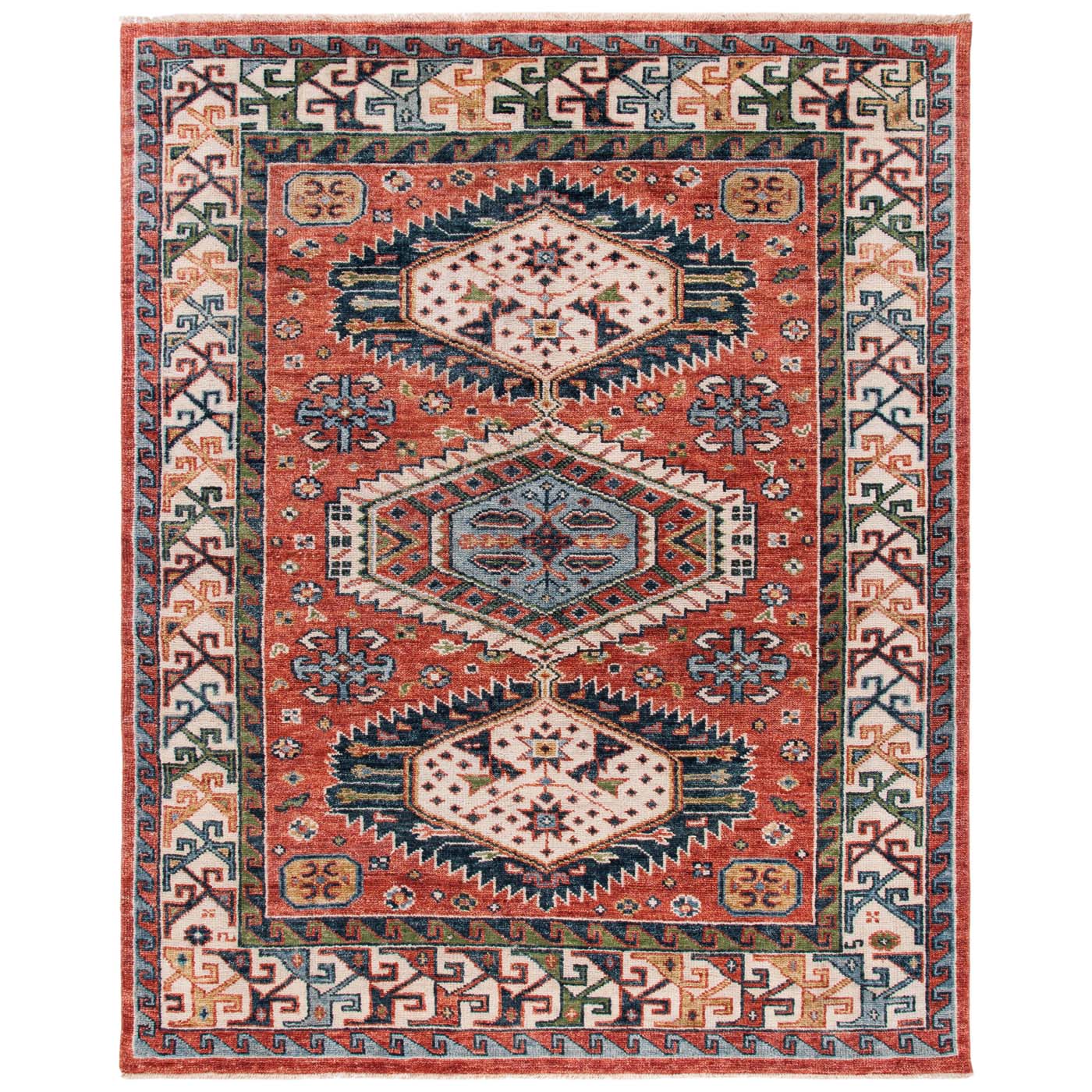 Safavieh Samarkand 119 Rug, SRK119 - Red / Beige