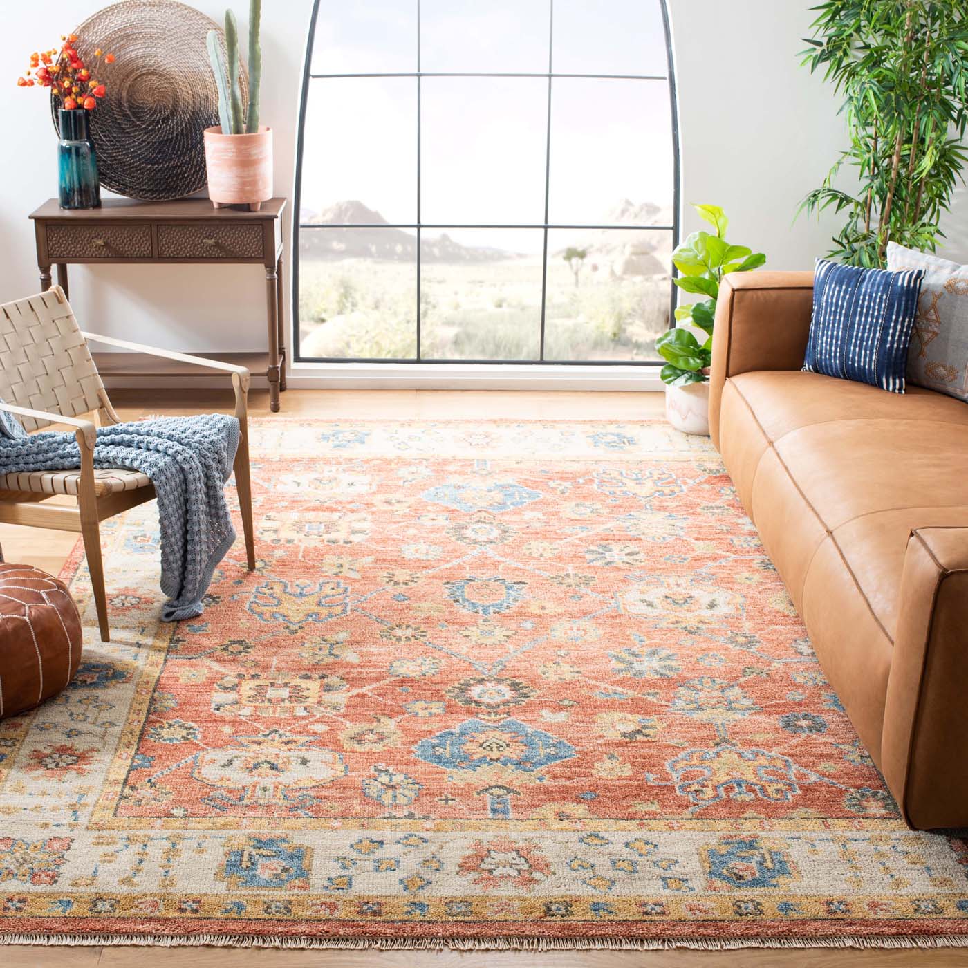 Safavieh Samarkand 170 Rug, SRK170 - Beige / Rust