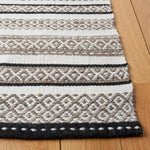 Safavieh Striped Kilim 102 Rug, STK102 - Black / Ivory