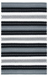 Safavieh Striped Kilim 103 Rug, STK103 - Black / Ivory