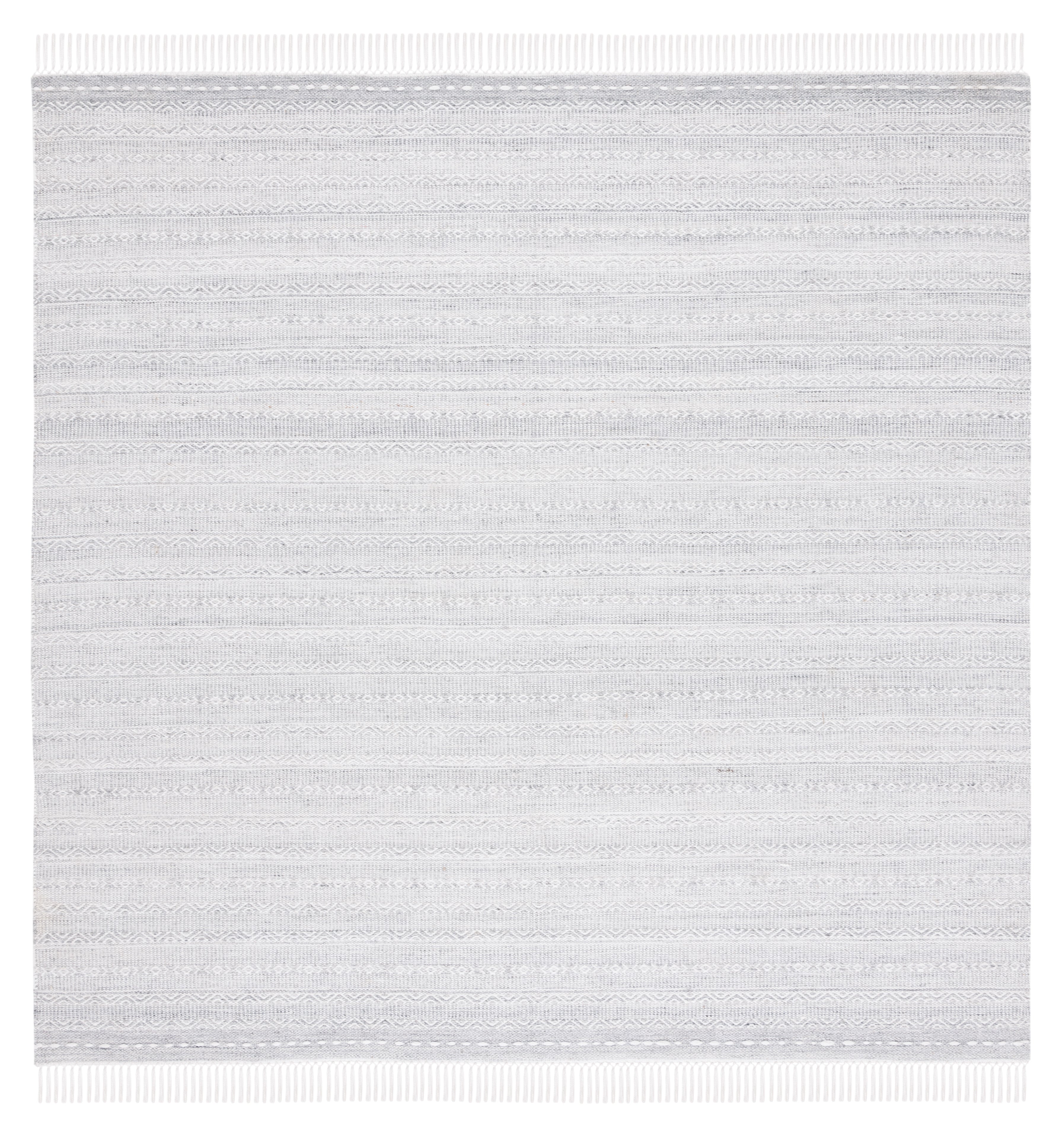 Safavieh Striped Kilim 104 Rug, STK104 - Grey / Ivory