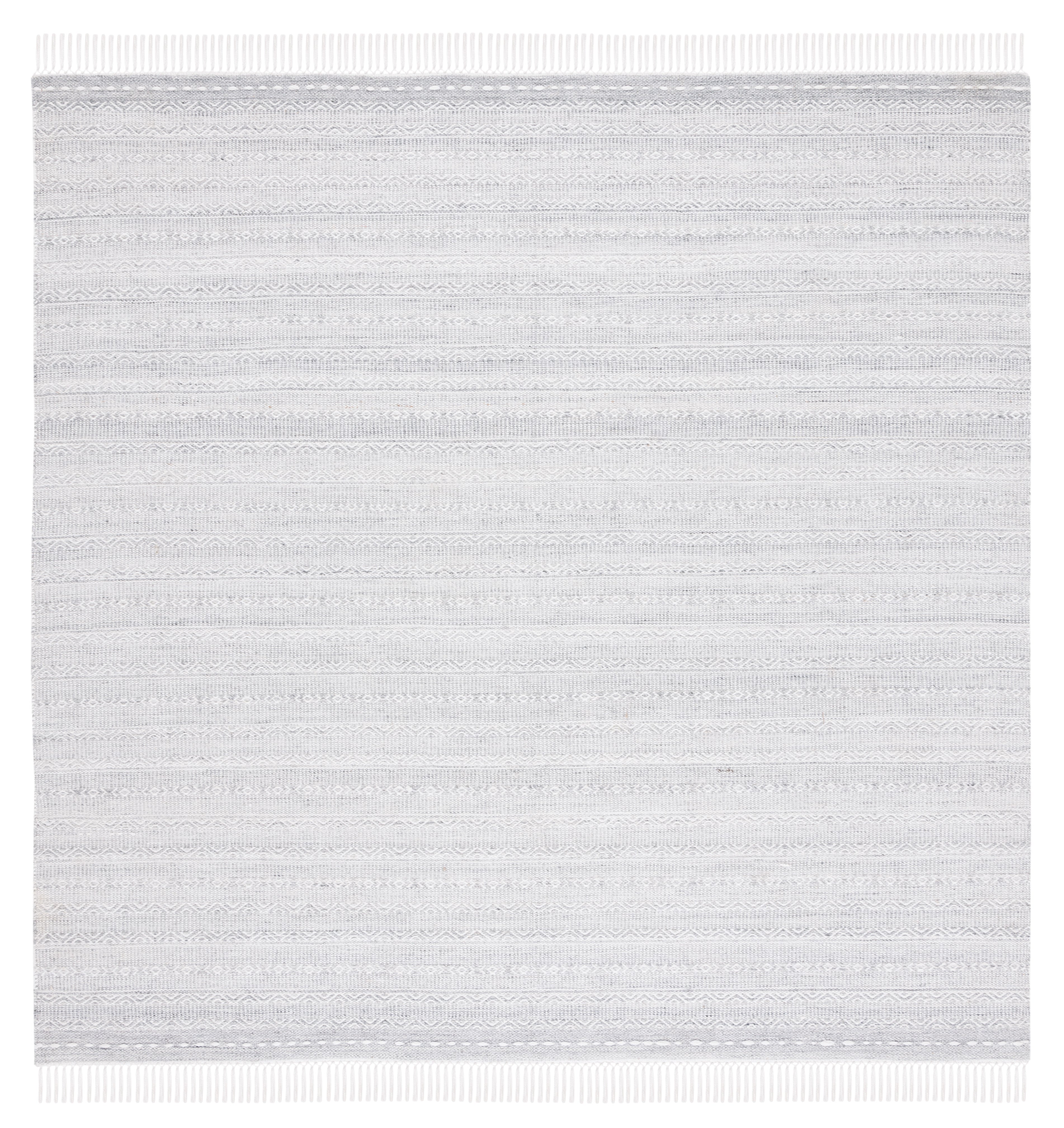 Safavieh Striped Kilim 104 Rug, STK104 - Grey / Ivory