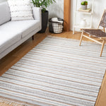 Safavieh Striped Kilim 106 Rug, STK106 - Grey / Ivory