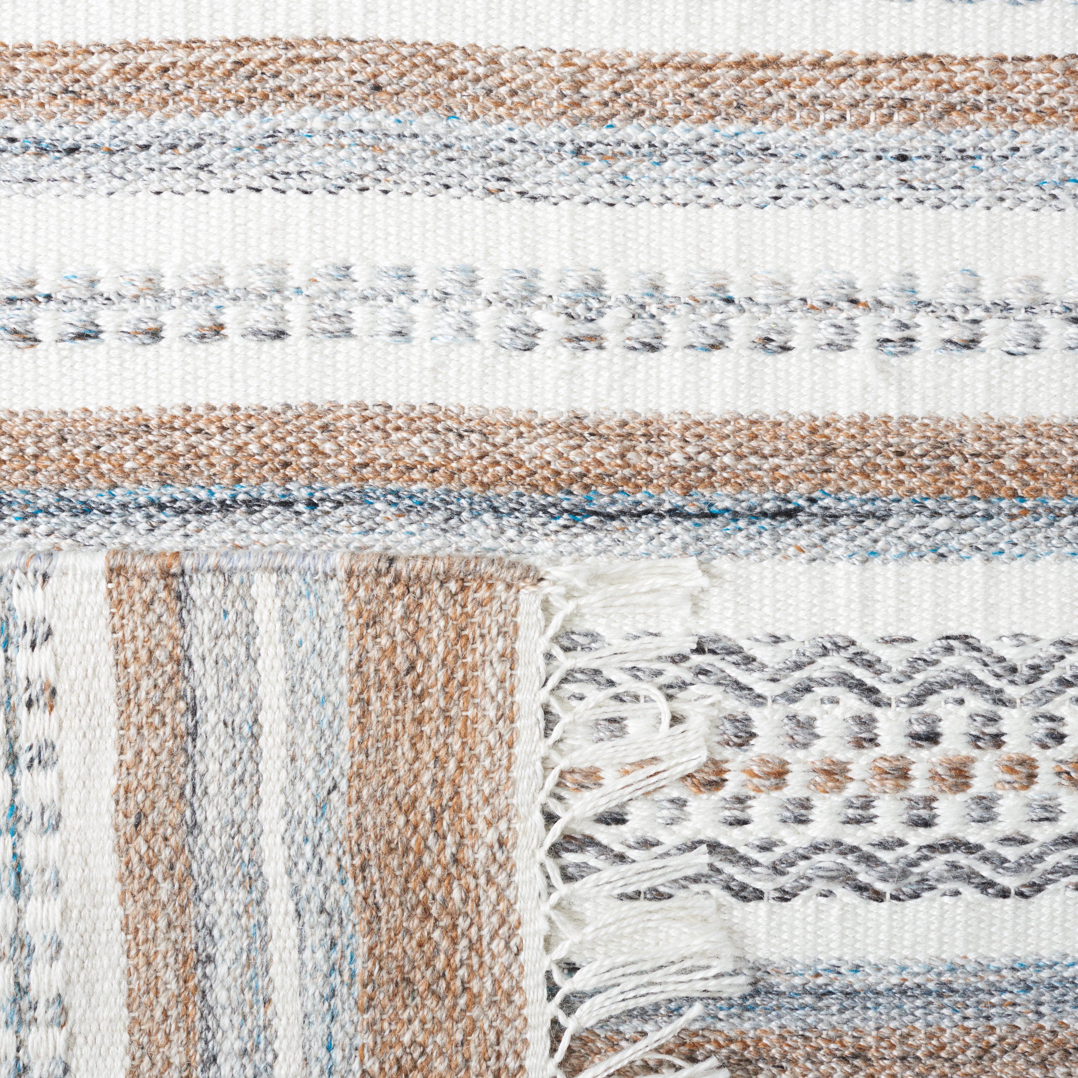 Safavieh Striped Kilim 106 Rug, STK106 - Grey / Ivory