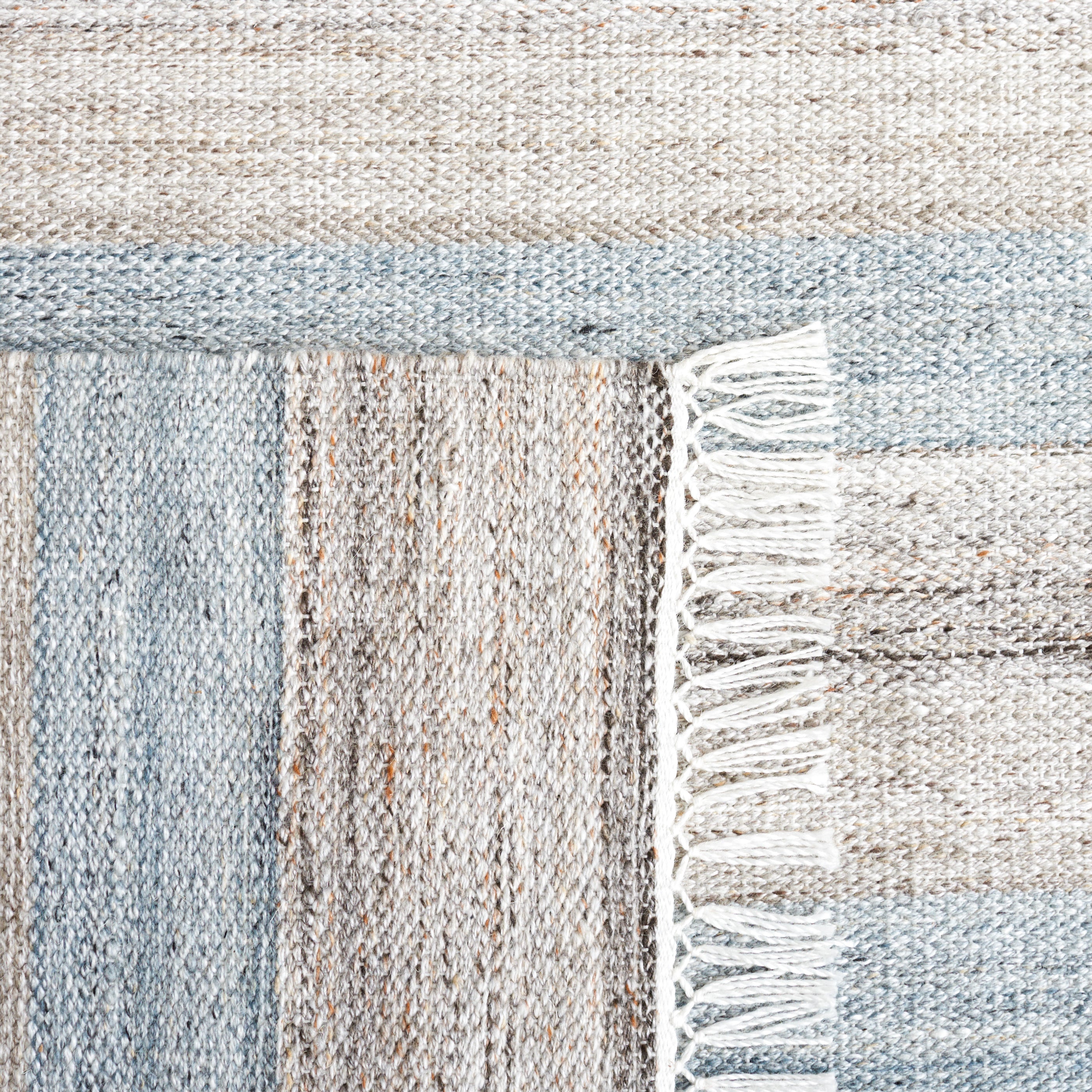 Safavieh Striped Kilim 107 Rug, STK107 - Grey / Beige