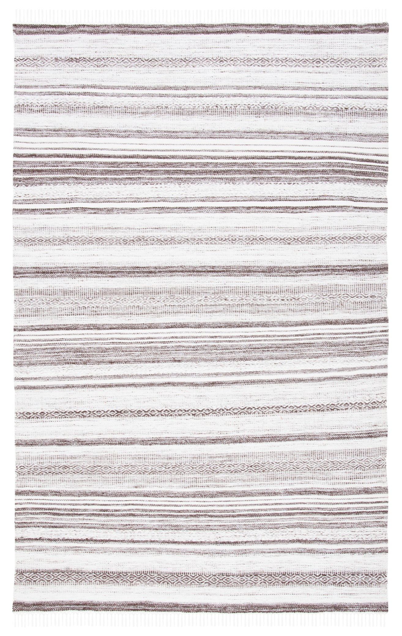 Safavieh Striped Kilim 108 Rug, STK108 - Brown / Ivory