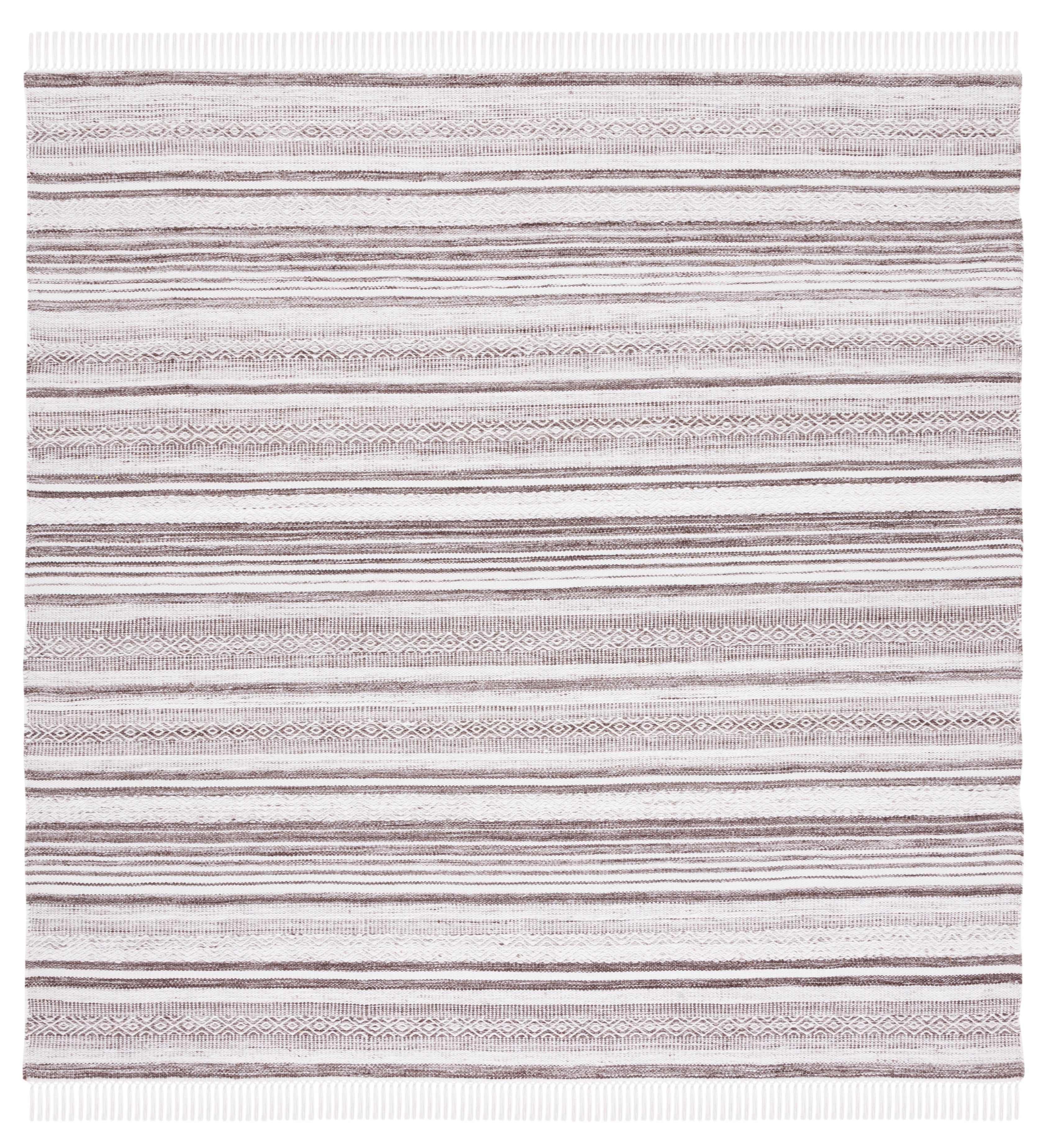Safavieh Striped Kilim 108 Rug, STK108 - Brown / Ivory