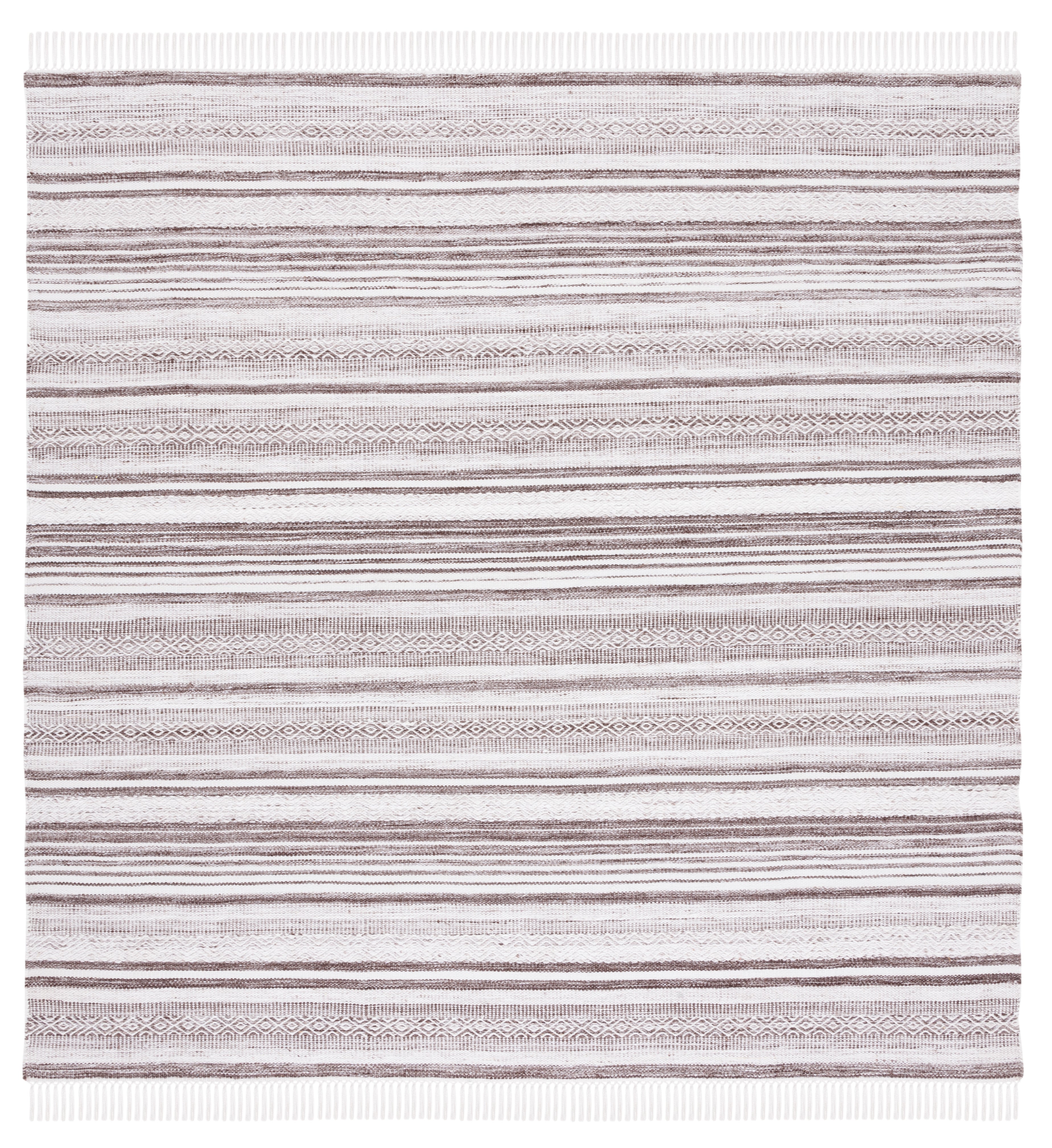 Safavieh Striped Kilim 108 Rug, STK108 - Brown / Ivory