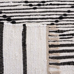 Safavieh Striped Kilim 200 Rug, STK200 - Black / Ivory