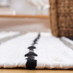 Safavieh Striped Kilim 201 Rug, STK201 - Ivory / Black