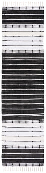 Safavieh Striped Kilim 202 Rug, STK202 - Black / Ivory