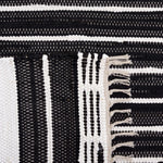 Safavieh Striped Kilim 202 Rug, STK202 - Black / Ivory