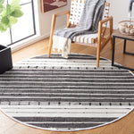 Safavieh Striped Kilim 202 Rug, STK202 - Black / Ivory