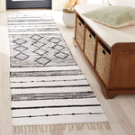 Safavieh Striped Kilim 203 Rug, STK203 - Ivory / Black