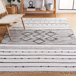 Safavieh Striped Kilim 203 Rug, STK203 - Ivory / Black