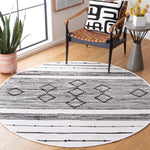 Safavieh Striped Kilim 203 Rug, STK203 - Ivory / Black