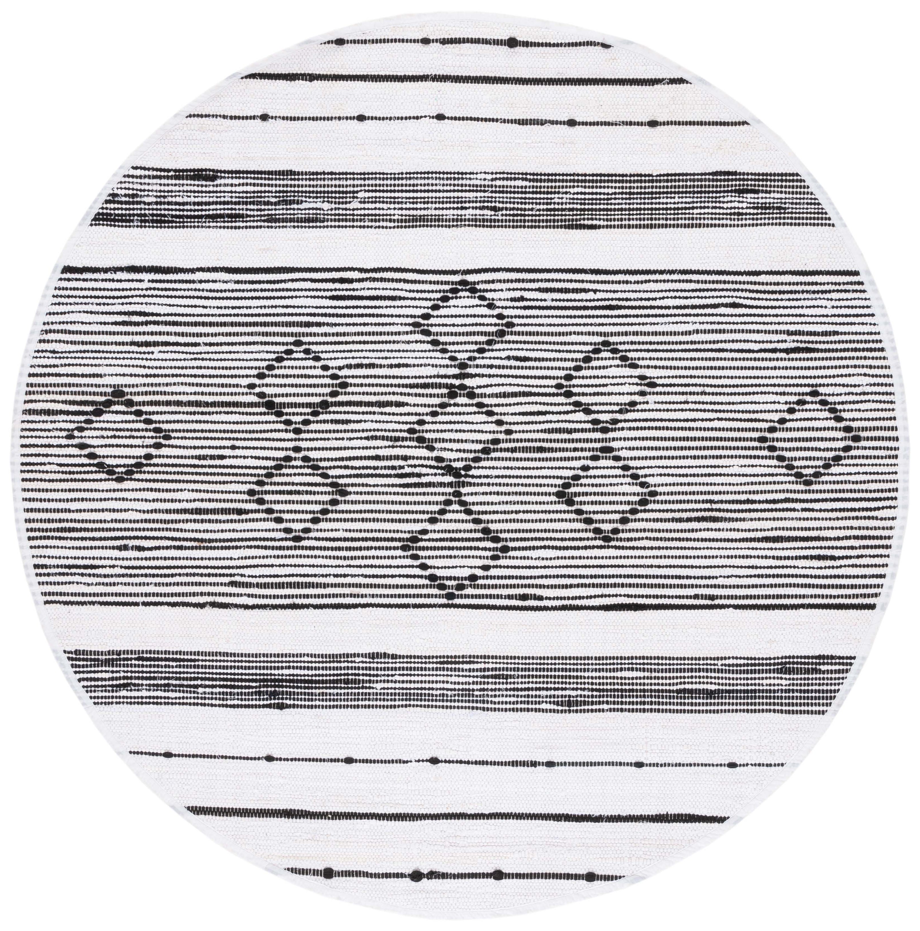 Safavieh Striped Kilim 203 Rug, STK203 - Ivory / Black