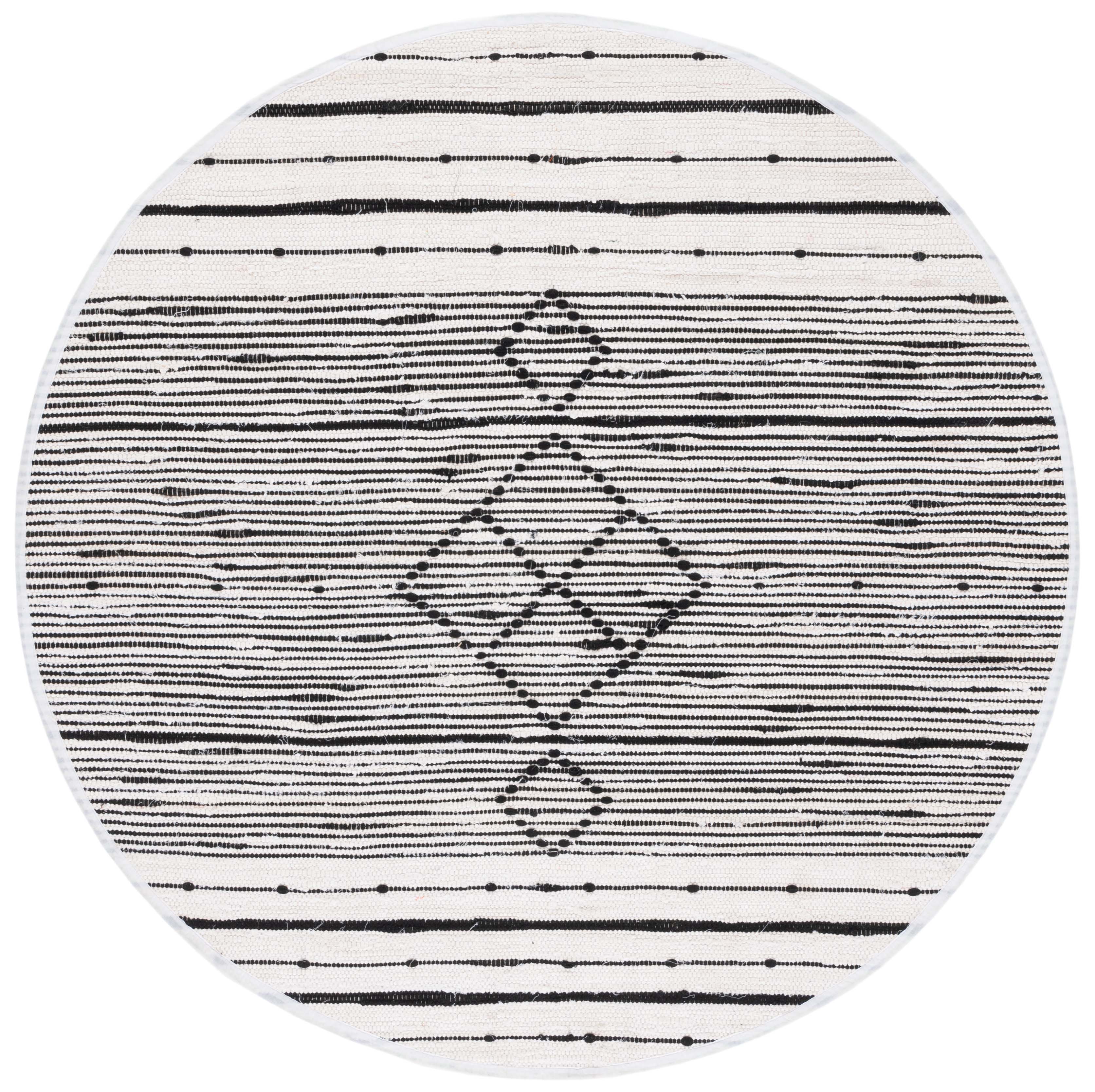 Safavieh Striped Kilim 204 Rug, STK204 - Ivory / Black