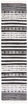 Safavieh Striped Kilim 205 Rug, STK205 - Black / Ivory