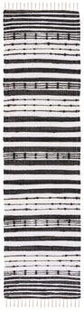 Safavieh Striped Kilim 205 Rug, STK205 - Black / Ivory
