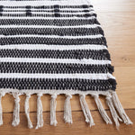 Safavieh Striped Kilim 205 Rug, STK205 - Black / Ivory