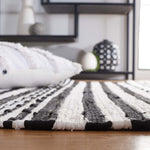 Safavieh Striped Kilim 205 Rug, STK205 - Black / Ivory