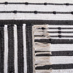 Safavieh Striped Kilim 205 Rug, STK205 - Black / Ivory
