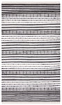 Safavieh Striped Kilim 205 Rug, STK205 - Black / Ivory