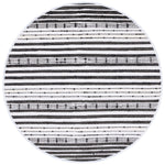 Safavieh Striped Kilim 205 Rug, STK205 - Black / Ivory