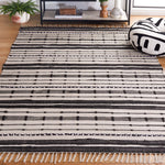 Safavieh Striped Kilim 206 Rug, STK206 - Beige / Black