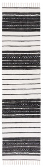 Safavieh Striped Kilim 207 Rug, STK207 - Black / Ivory