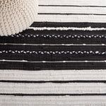 Safavieh Striped Kilim 207 Rug, STK207 - Black / Ivory