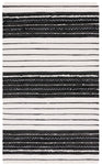 Safavieh Striped Kilim 207 Rug, STK207 - Black / Ivory