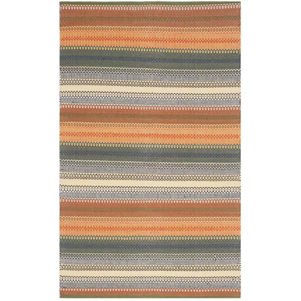 Safavieh Striped Kilim 412 Rug, STK412 - Gold / Grey