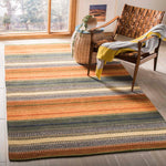 Safavieh Striped Kilim 412 Rug, STK412 - Gold / Grey