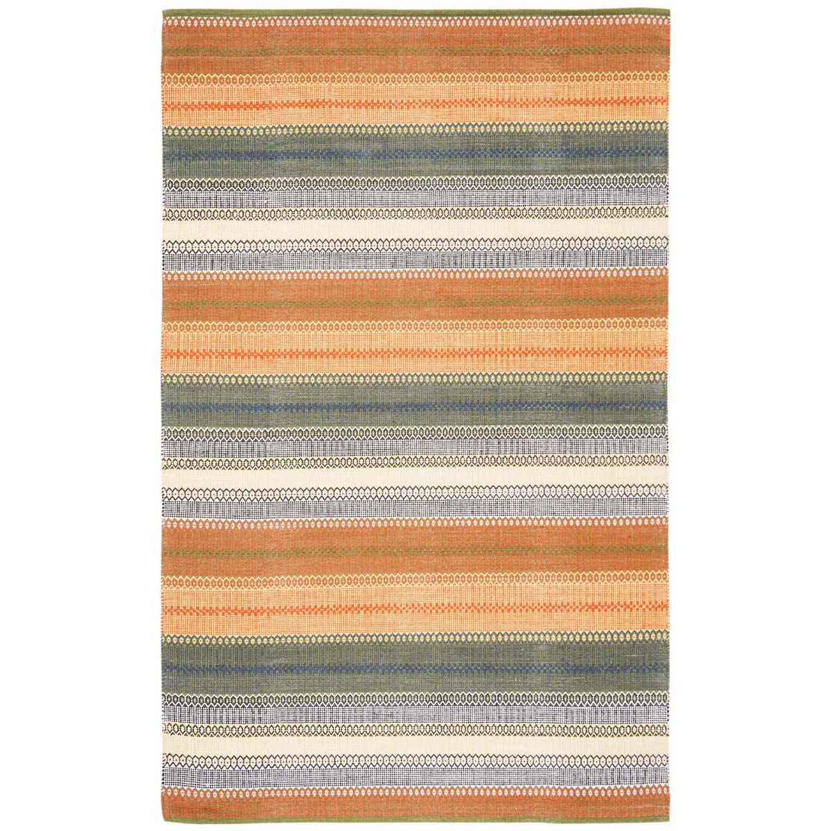 Safavieh Striped Kilim 412 Rug, STK412 - Gold / Grey