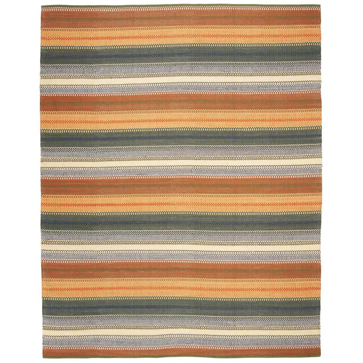Safavieh Striped Kilim 412 Rug, STK412 - Gold / Grey