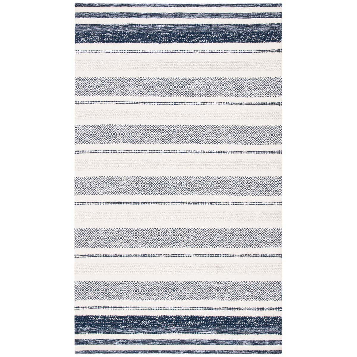 Safavieh Striped Kilim 502 Rug, STK502 - Ivory / Navy