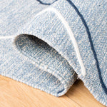 Safavieh Striped Kilim 510 Rug, STK510 - Light Blue / Ivory