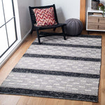 Safavieh Striped Kilim 518 Rug, STK518 - Black / Ivory