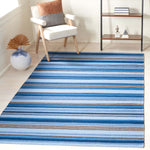 Safavieh Striped Kilim 601 Rug, STK601 - Blue / Rust