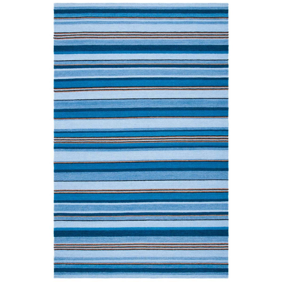 Safavieh Striped Kilim 601 Rug, STK601 - Blue / Rust