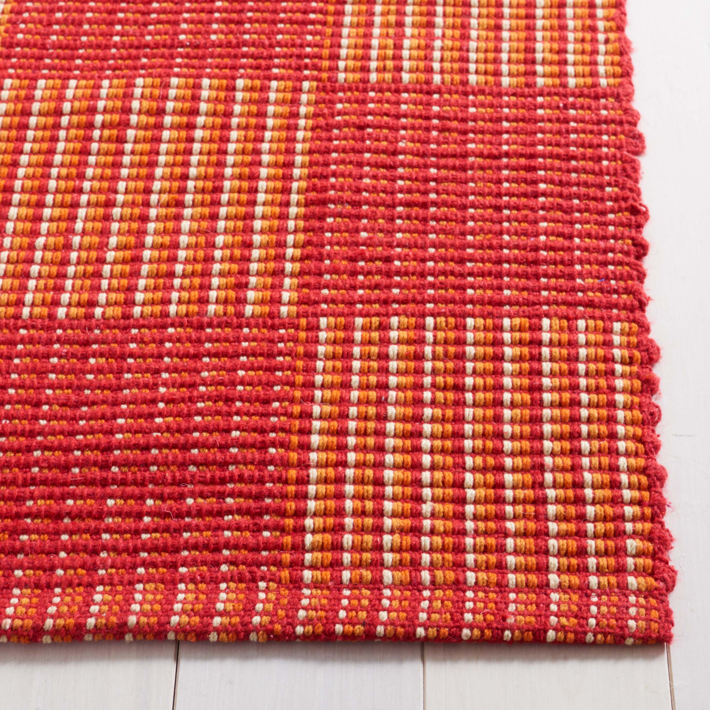 Safavieh Striped Kilim 801 Rug, STK801 - Red / Rust